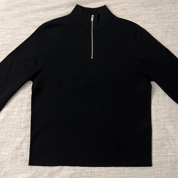 Sandro Paris Wool Sweater with Zipper Collar - Picture 10 of 16